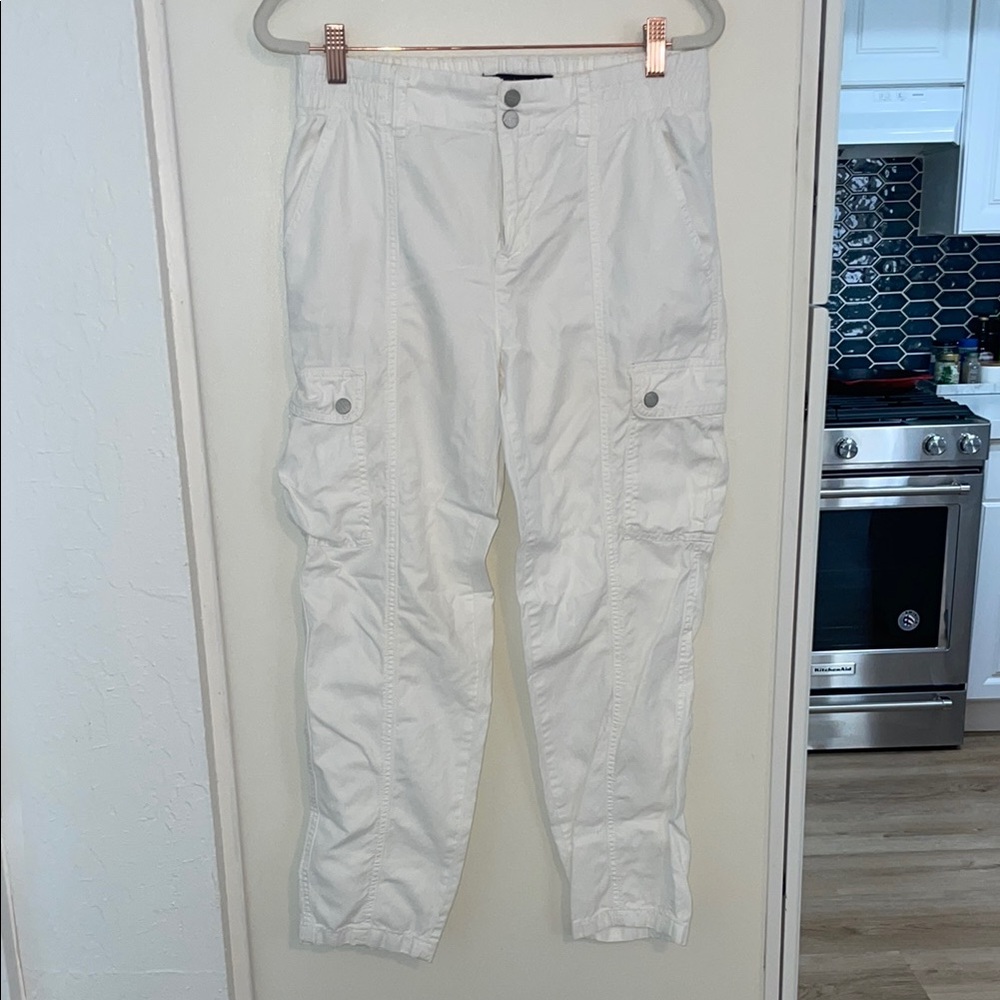 Sanctuary White Cargo Pants Relaxed Fit | 26